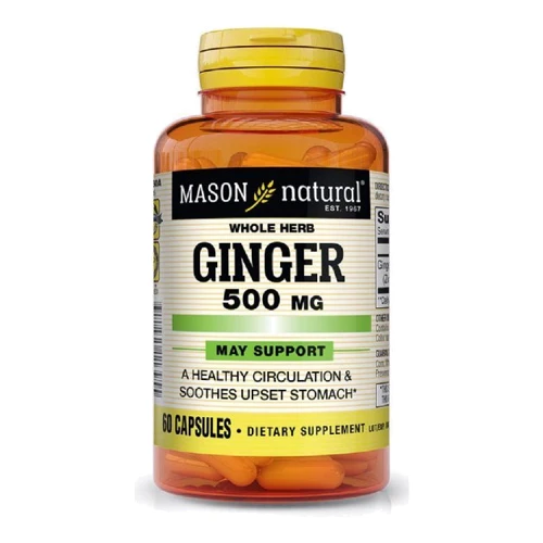 Mason Natural Ginger 500 mg Имбирь 60 капсул
