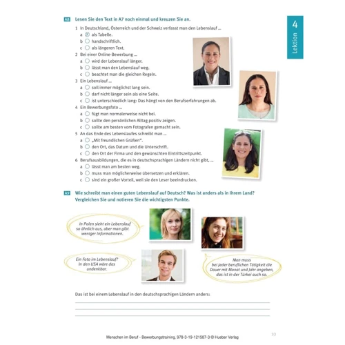 Menschen im Beruf: Bewerbungstraining A2+/B1 mit Audio-CD: Количество страниц 80