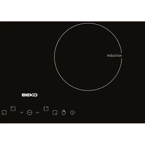 Варильна поверхня BEKO HII 64400T: Розташування панелі спереду