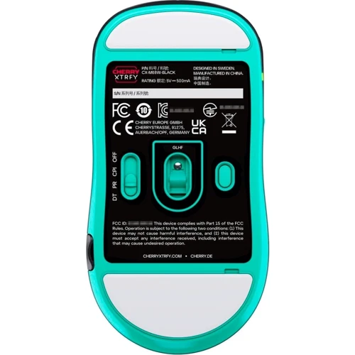 Мишка Xtrfy M68 Wireless Black (CX-M68W-BLACK): Довжина кабелю 1.8 м