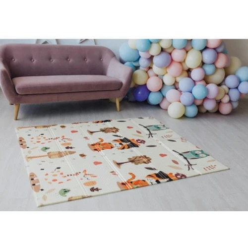 Дитячий килимок двосторонній Bambi Тигреня та овечка MR 0586-1 фото 6