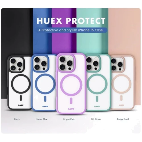 Чехол для iPhone LAUT HUEX PROTECT MagSafe Black (L_IP24C_HPT_BK) for iPhone 16 Plus фото 5