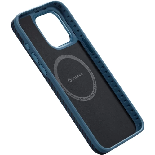 Чехол для iPhone Pitaka MagEZ Case Pro 4 Twill 1500D Black/Blue (KI1508PMP) for iPhone 15 Pro Max: Тип чехла накладка на заднюю часть