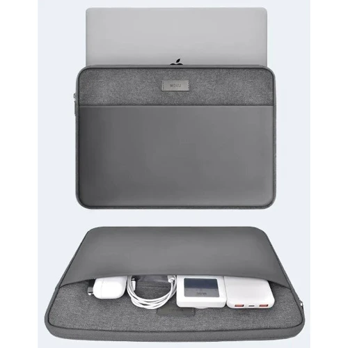 WIWU Minimalist Laptop Sleeve Gray for MacBook Pro 14" M4 | M3 | M2 | M1: Цвет серый (Space Gray)