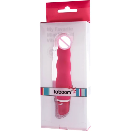 Волнистый мини вибратор My Favorite Mini Ribbed Vibe, 12х3 см, розовый