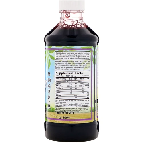 Dynamic Health Black Elderberry Сироп чорної бузини 237 мл: Форма випуску рідина