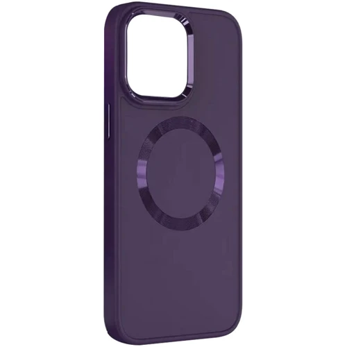 Чехол для iPhone TPU Case Bonbon Metal Style with MagSafe Dark Purple for iPhone 15 Plus