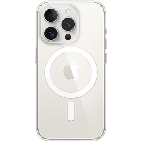 Чохол для iPhone Apple iPhone 15 Pro Clear Case with MagSafe (MT223ZM/A): Матеріали Пластик