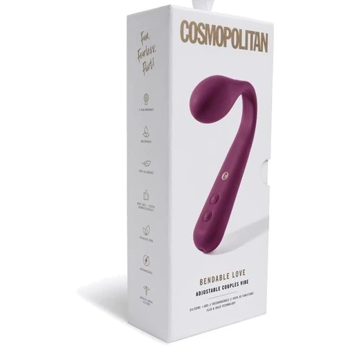 Гибкий вибратор Cosmopolitan Bendable Love Vibrator Purple, пурпурный