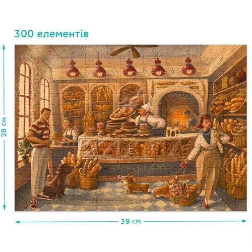 Пазл Dodo Пекарня 300 элементов (300589): Количество фрагментов, шт 300