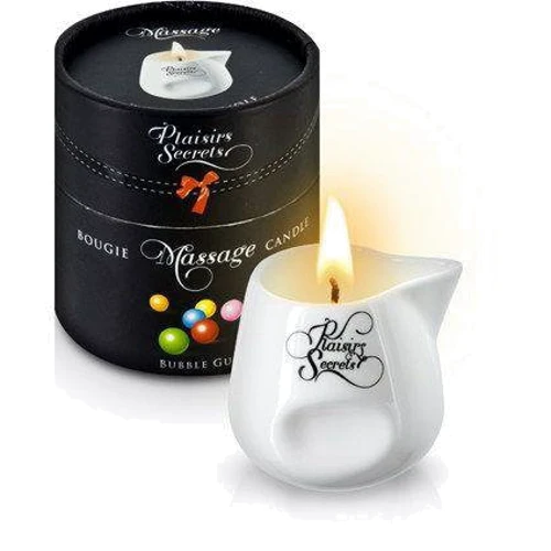 Массажная свеча Plaisirs Secrets Bubble Gum (80 мл)