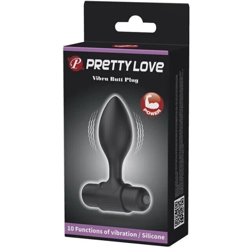 Силиконовая вибропробка Pretty Love - Vibro but plag, BI-040077