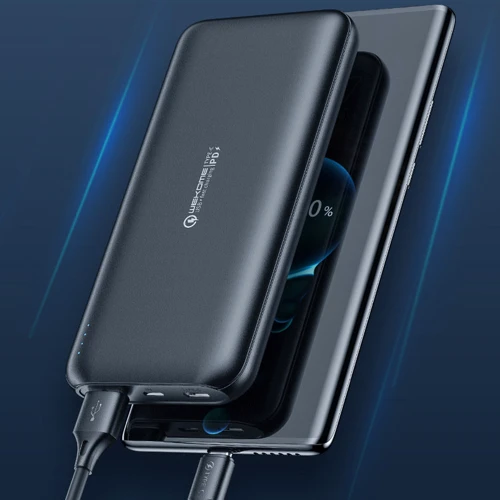 Внешний аккумулятор Wekome Power Bank 20000mAh Gifo PD 20W+QC 3.0 Black (WP-189): Особенности Индикатор заряда, быстрая зарядка