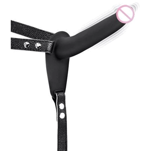 Страпон с вибрацией Fetish Tentation Vibrating Strap-On with Dildo Black