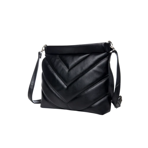 Женская сумка через плечо Sambag Rose SRN черная (94380002)