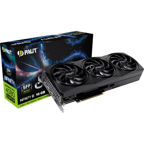 Видеокарта Palit GeForce RTX 4080 SUPER Infinity 3 OC 16GB (NED408SS19T2-1032S): Объем памяти, Гб 16