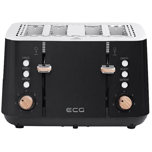 Тостер ECG ST 4768 Timber Black: Потужність 1850 Вт