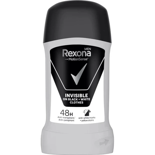 Rexona Men Motion Sens Invisible on Black+White clothes антиперспірант-стик 50 ml