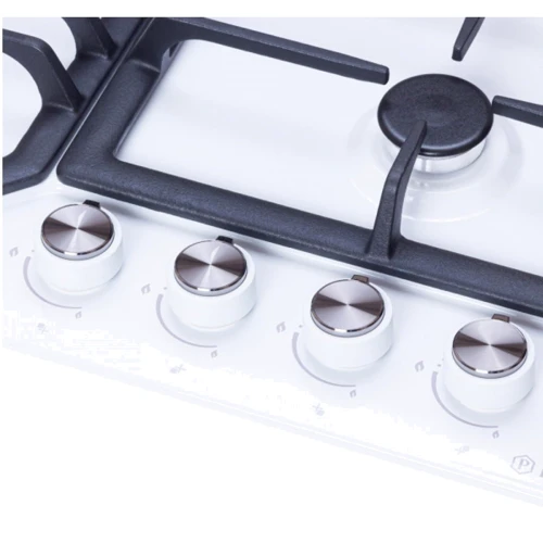 Варочная поверхность газовая Perfelli HGM 61624 WH: Рабочая поверхность эмаль