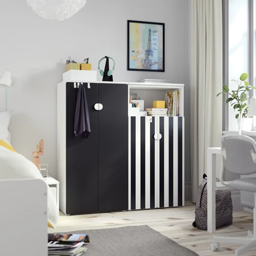 Стеллаж ІКЕА SMÅSTAD / PLATSA 120х42х123 см белый антрацит (995.499.48) фото 2