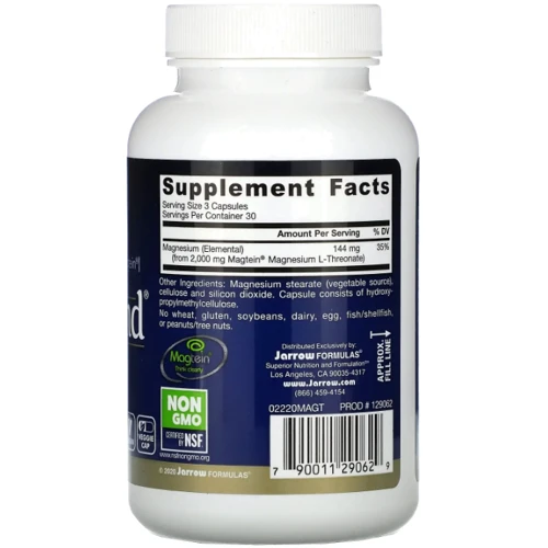 Jarrow Formulas MagMind Магний для мозга 90 капсул: Тип Магний