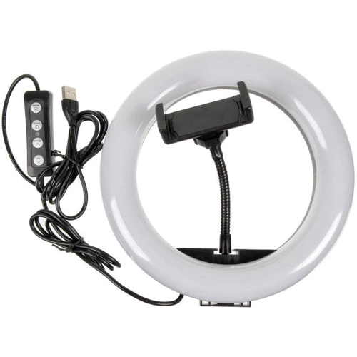 Кольцевая лампа M-20 20см с держателем, без подставки Черный: undefined undefined