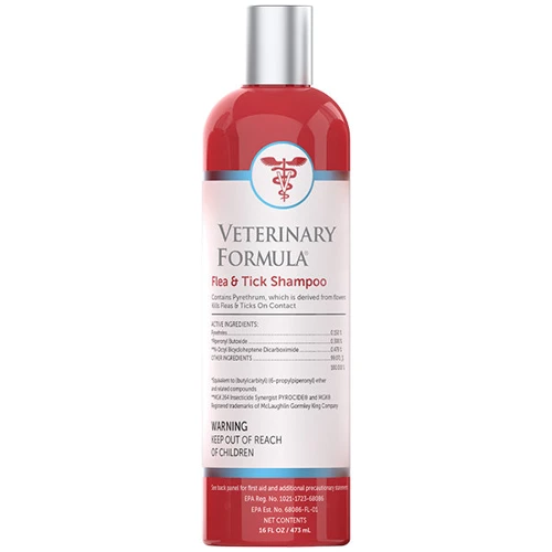 Шампунь от блох и клещей Veterinary Formula Advanced Flea Tick Shampoo для собак и котов 473 мл