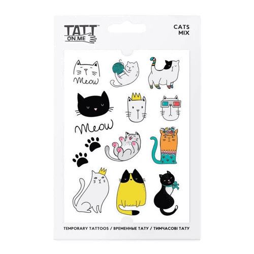 Временные тату TATTon.me Cats Mix (TMCats): Производитель TATTon.me