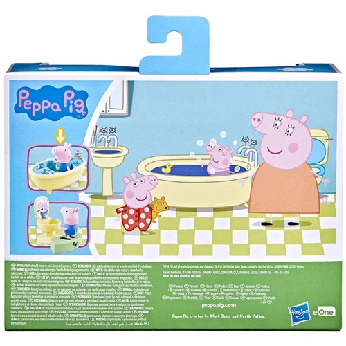Ігровий набір Peppa - Ванна кімната (меблі, фігурка Джорджа)