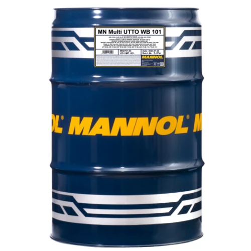 Трансмиссионное масло Mannol UTTO Multi WB 101. 20л (MN2701-20): Производитель MANNOL