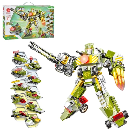 Конструктор Super Mecha 20 в 1 робот-трансформер 259 деталей (XJ-817A)