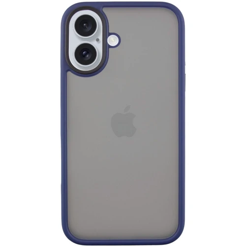 Чехол для iPhone Mobile Case TPU+PC Metal Buttons Blue for iPhone 16