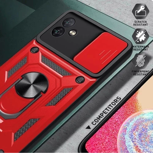 Чохол для телефона Mobile Case Camshield Serge Ring Red для Samsung A065 Galaxy A06: Матеріал TPU+PC, Пластик