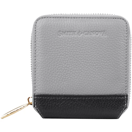 Жіночий гаманець Smith & Canova сірий (FUL-26803-grey-dkgry)