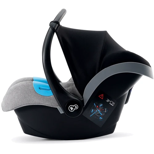 Автокрісло-переноска Kinderkraft Mink Gray Melange (KKFMINKGRM0000): Група 0 + (до 13 кг), автокрісло-переноска