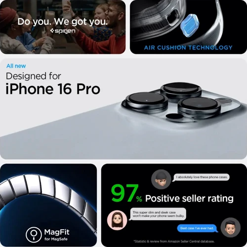 Чехол для iPhone Spigen Ultra Hybrid MagFit White (ACS08129) for iPhone 16 Pro фото 16