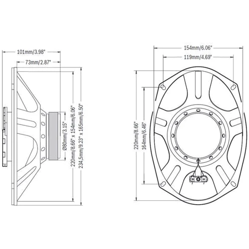 Blaupunkt GTx 693 SC УЦЕНКА: Тип коаксиальная автоакустика