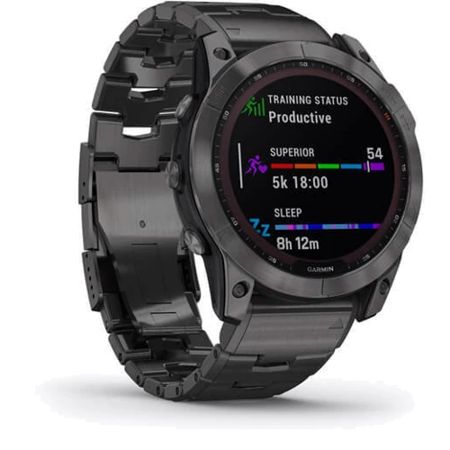 Смарт-часы Garmin Fenix 7X Sapphire Solar Carbon Grey DLC Titanium with Carbon Grey DLC Vented Titanium Band (010-02541-27): Тип гаджета Взрослые смарт часы