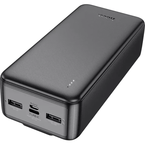 Зовнішній акумулятор Hoco Power Bank 30000mAh J118B with Cable Black: Кількість USB 3
