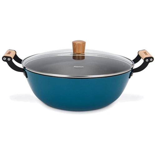 Каструля Fissman Seagreen з кришкою 32x12.5 см 8 л (4016)