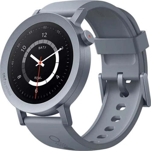 Смарт-часы CMF by Nothing Watch Pro 2 Ash Grey Flat Bezel with Grey Liquid Silicon Strap: Дисплей 1.32" AMOLED (466x466)