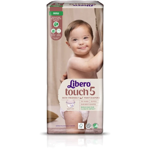 Підгузки Libero Touch Pants Розмір 5 (10-14 кг) 32 шт (7322541739571) фото 10
