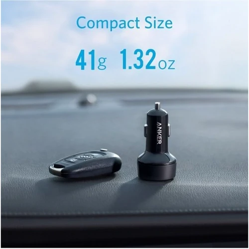 Зарядний пристрій ANKER USB Car Charger PowerDrive Power Delivery USB 12W + USB-C 18W Black (A2721HF1 / A2721GF1) фото 5