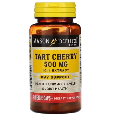 Mason Natural Tart Cherry Вишневый Экстракт 500 мг 90 вегетарианских капсул