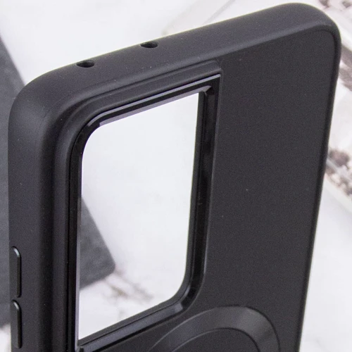 Чехол для телефонов TPU Case Bonbon Metal Style with MagSafe Black for Samsung S928 Galaxy S24 Ultra: Материал TPU (термополиуретан)