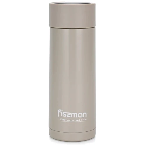 Термос Fissman 390 мл бежевый (9868)
