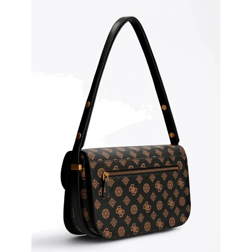 Женская сумка через плечо Guess Hensely Logo Bag темно-коричневая (HWPB8378210-MCM): Страна производитель Камбоджа