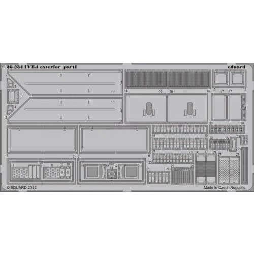 Набор фототравления Eduard 1/35 LVT-4 экстерьер (AFV) EDU-36234