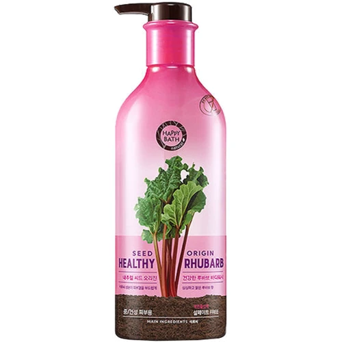Amore Happy Bath Seed Origin Healthy Rhubarb Гель для душа увлажняющий с экстрактом семян свежего ревеня 800 g
