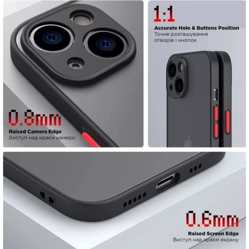 Чехол для телефонов ArmorStandart Frosted Matte Black for Xiaomi Redmi 12 4G (ARM68550): Тип накладка на заднюю часть